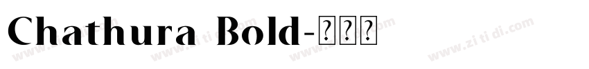 Chathura Bold字体转换